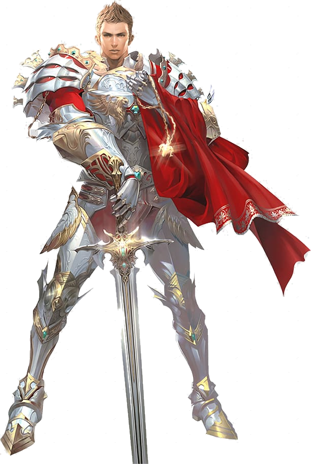 Lineage 2 armored character artwork